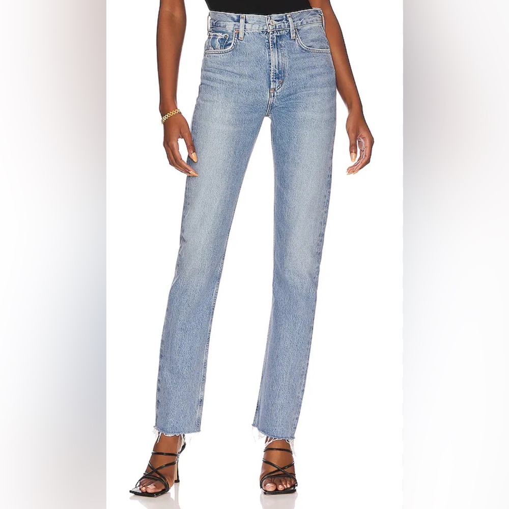 Agolde size 23 Cherie straight leg jeans in tone